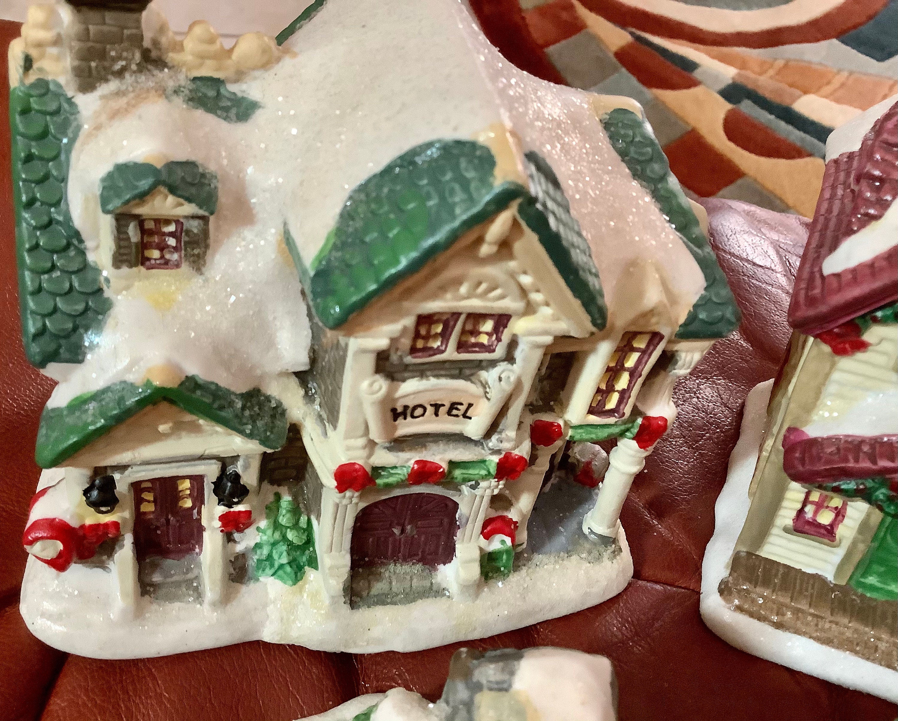 Cobblestone Corners 2003 & 2001 Christmas Village House, Man, Horse and  Carriage Great Condition -  Hong Kong
