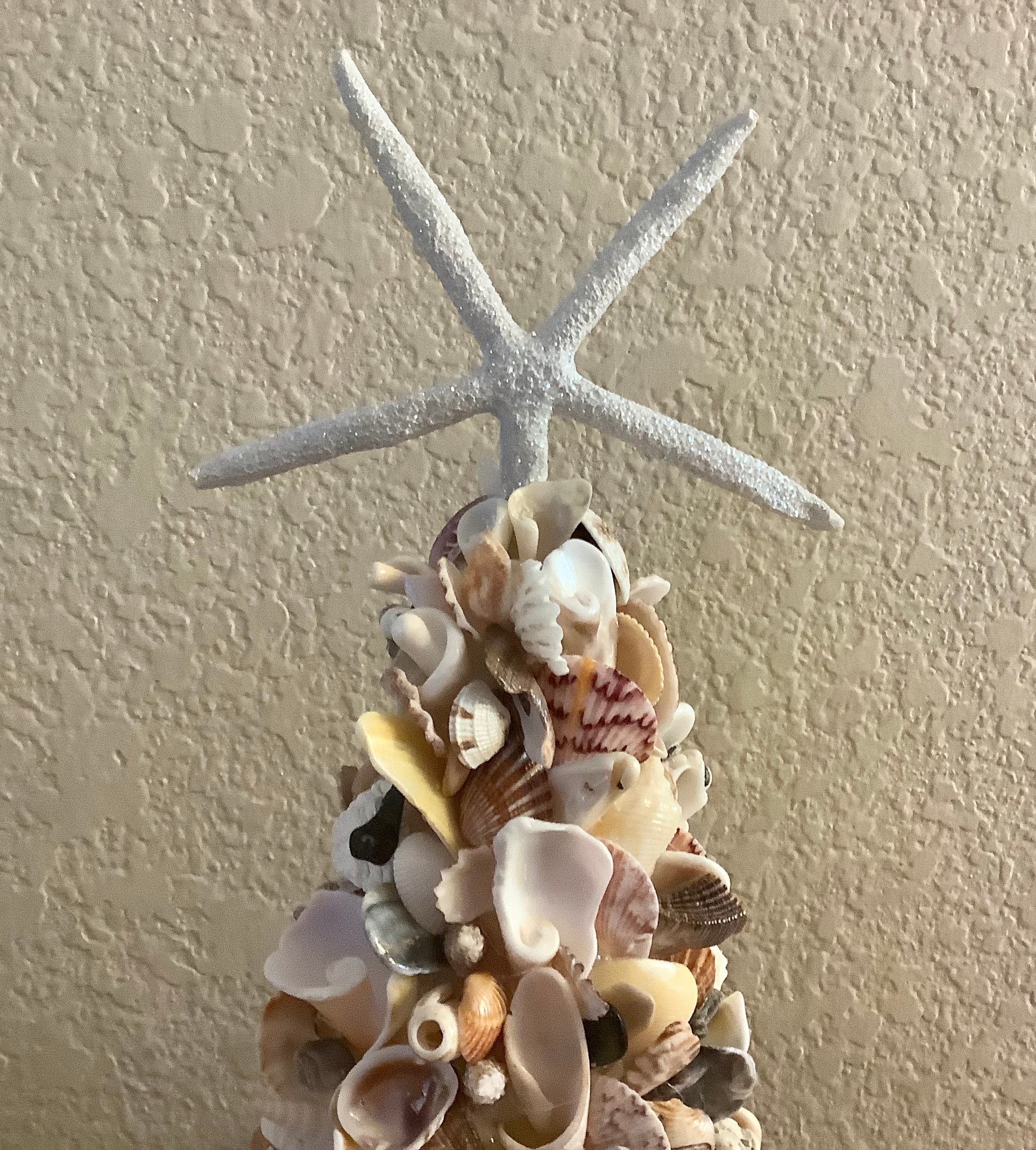 Sea Shell Art Tree Home Decoration 14 inches tall Shells | Etsy