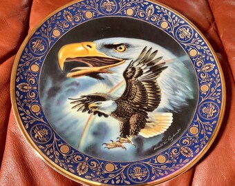 Vintage Franklin Mint “profile of Freedom” Bone China Plate #NA