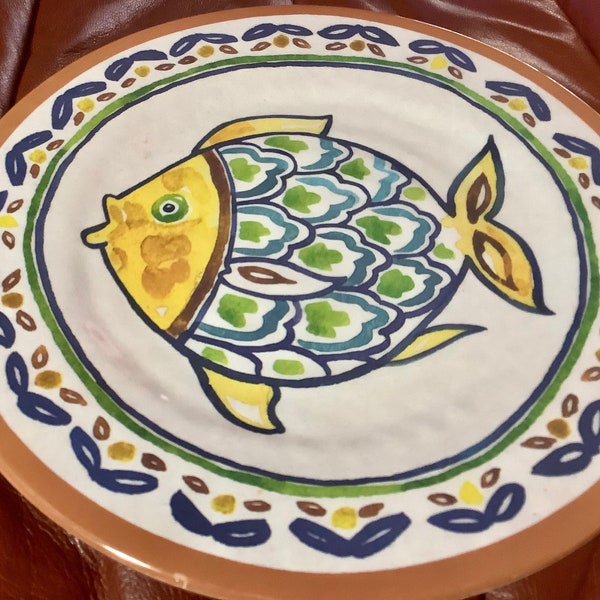 Melamine Fish Plates Etsy