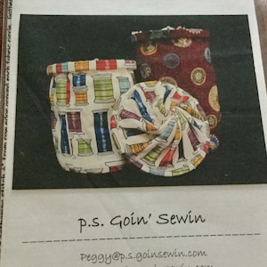 Sewing Fabric Tote Pattern Instructions, Going Sewing Tote Craft pattern, Excellent condition