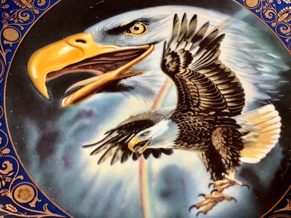 Vintage Franklin Mint “profile of Freedom” Bone China Plate #NA