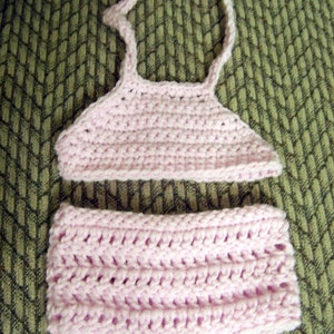 18 inch Doll - Two Piece Bathing Suit Pattern in Crochet - Instant Digital File