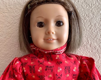 Vintage American Girl Doll with Brown Short Hair & Eyes | Pierced Ears, Free Shipping | Brown Eyes Original American Girl, 18 inch Doll