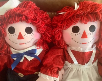 36” Raggedy Ann or Andy Doll Handmade  - Custom Orders - Personalization Option | Choose Ann or Andy