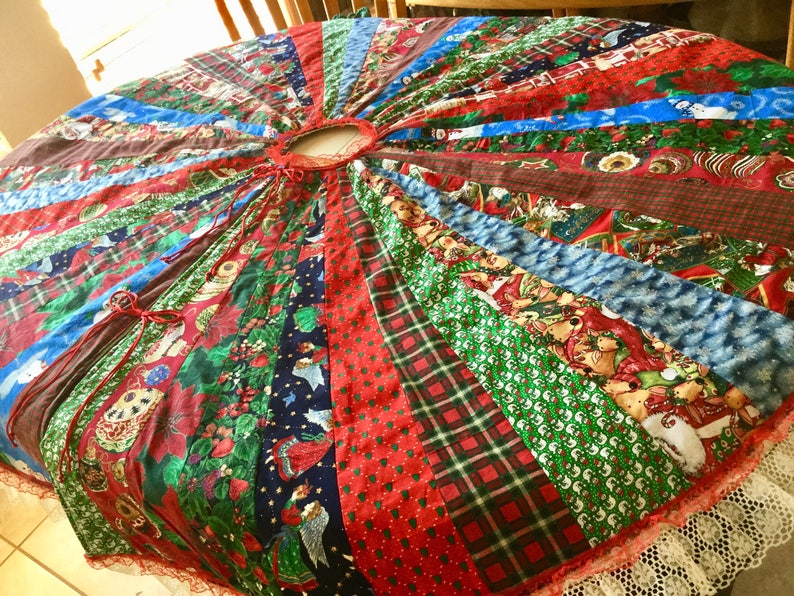 Christmas Tree Skirt 65 Round Cotton Custom Order Etsy