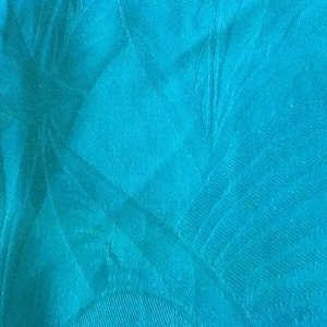 Damask Turquoise Greenish fabric Sold by the Yard