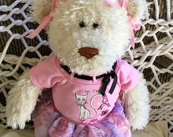 Vintage Gund Bear “ Pearly” in Pink | 21” tall | Excellent Condition