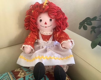 Handmade Raggedy Ann & Andy Doll Set, 15” Dolls, Can Be Handmade Raggedy Ann & Andy Doll Set, 15” Dolls, Can Be