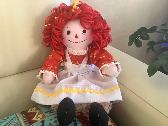 Handmade Raggedy Ann & Andy Doll Set, 15” Dolls, Can Be