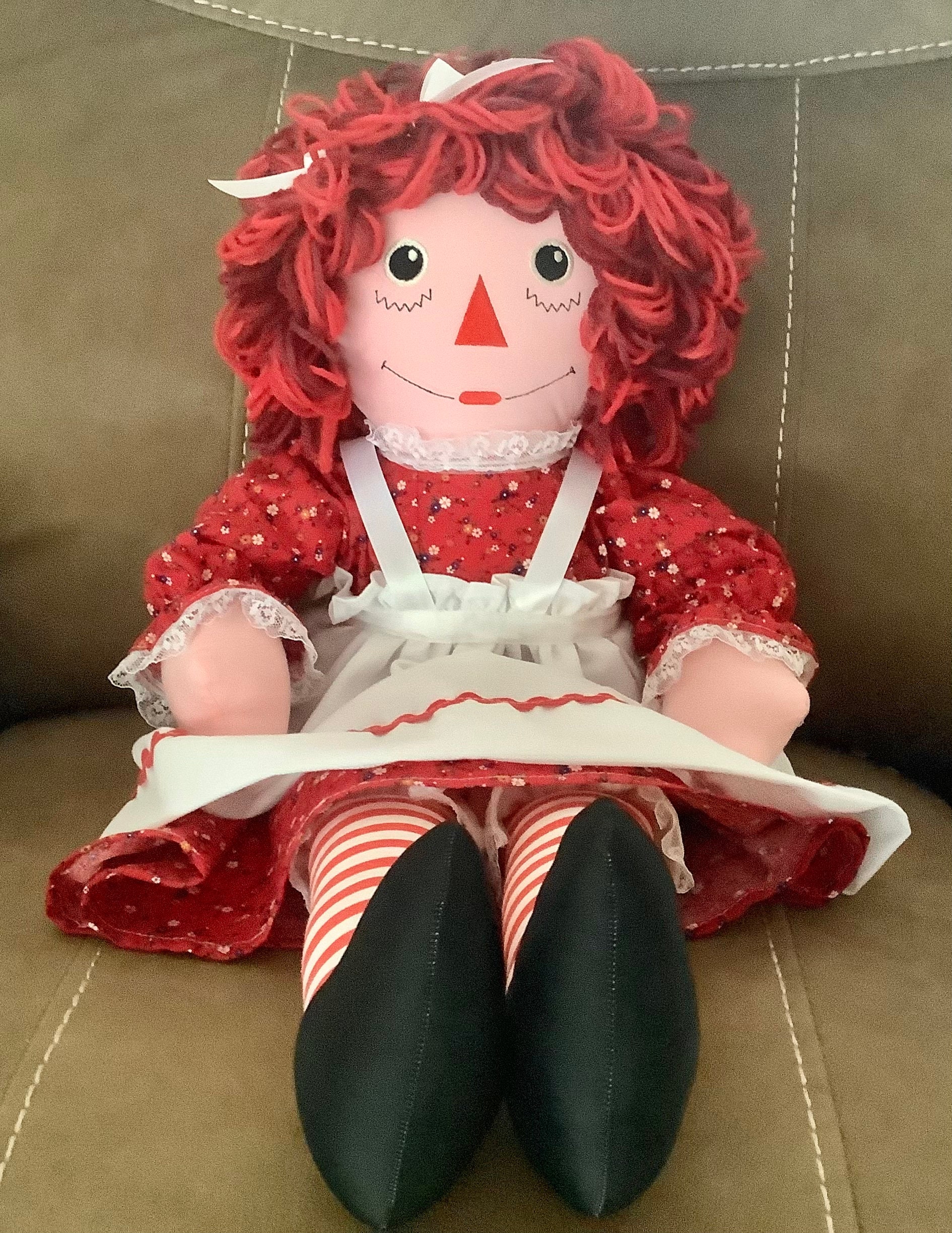 25 Inch Raggedy Ann Doll Handmade | Ready to Ship! | Red Dress | Can Be Personalized - Etsy Israel 25 Inch Raggedy Ann Doll Handmade | Ready to Ship! | Red Dress | Can Be Personalized - Etsy Israel