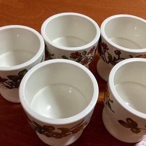 Enya Germany Egg Cups 5 Pieces as pictured Great condition Melamine image 8