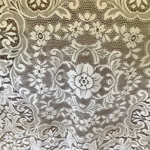 Lace Doily Tablecloth White | 36” by 34” Polyester Lace | Excellent condition