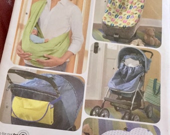 Simplicity 3712 | Baby Accessories  | Craft Pattern | UnCut | Carrier, stroller cover, stroller bag, bouncer cover