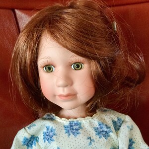 Vintage Yesterdays Child Boyds Schoolgirl with Stand 14 Inches Tall,  Excellent Condition, Collectors Item