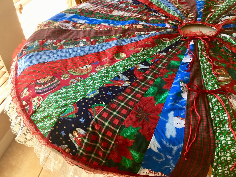 Cotton Christmas Tree Skirt 