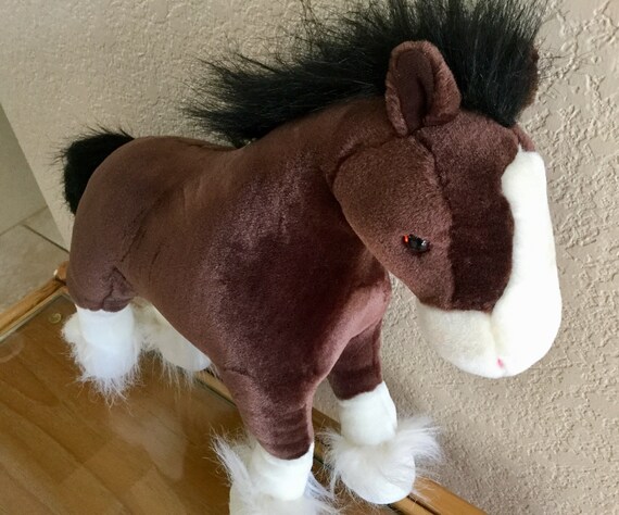 budweiser clydesdale stuffed animal