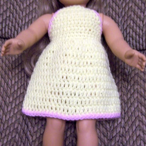 PATTERN - American Girl Halter Dress with Contrast Trim - Instant Digital Download