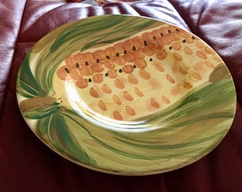 Vintage Pfaltzgraff Sweet Corn 8” Plate | Yellow Green | Excellent Condition