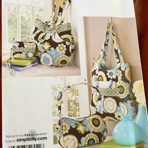 Simplicity 2551 Bags Purse Tote uncut Sewing Pattern