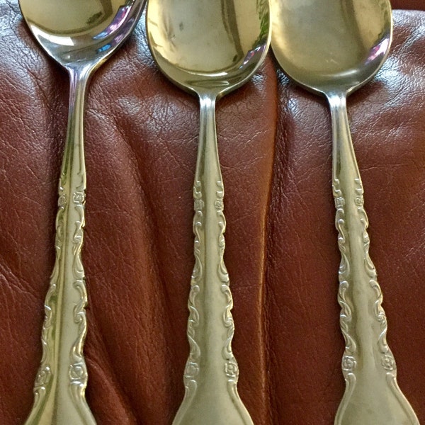 Stainless Steel Flatware Serving Spoons from Korea | 3 Pieces as pictured