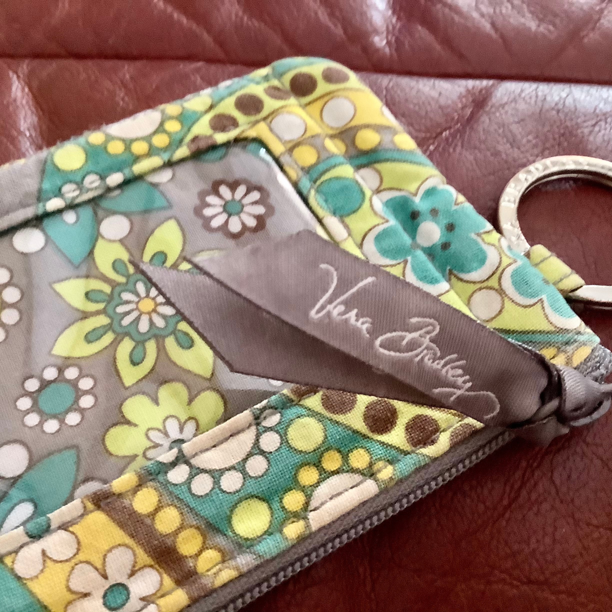 Vera Bradley Green Turquoise Change Purse Zippered 4 By 3 - Etsy