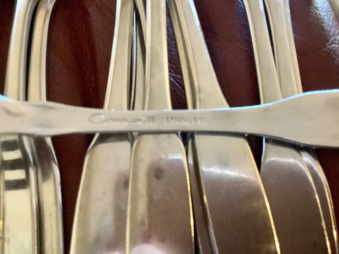 Community Stainless Flatware Tablespoons Dinner & Salad Forks 18 Pieces