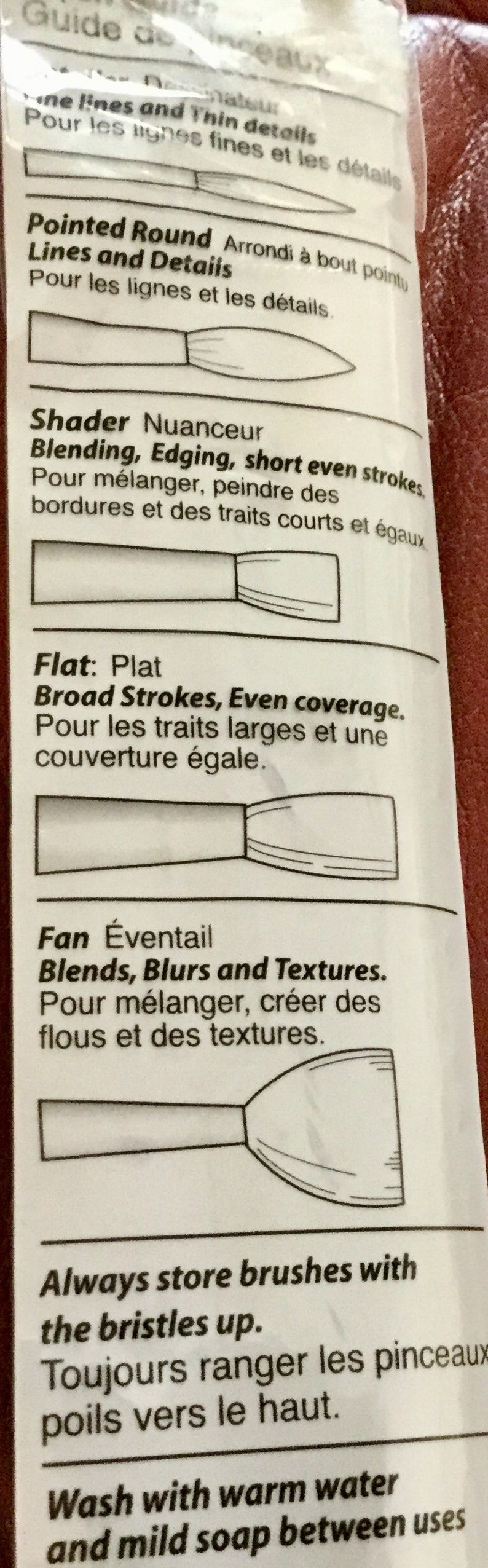 New Excellent Condition new in original package 4 New Paint Brushes Supplies Painting