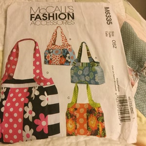 McCalls 6335 Purse pattern uncut, Shoulder Handbag