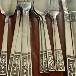Gracious Rose Stainless Steel Flatware Salad Forks from Tiawan 3 Pieces as pictured