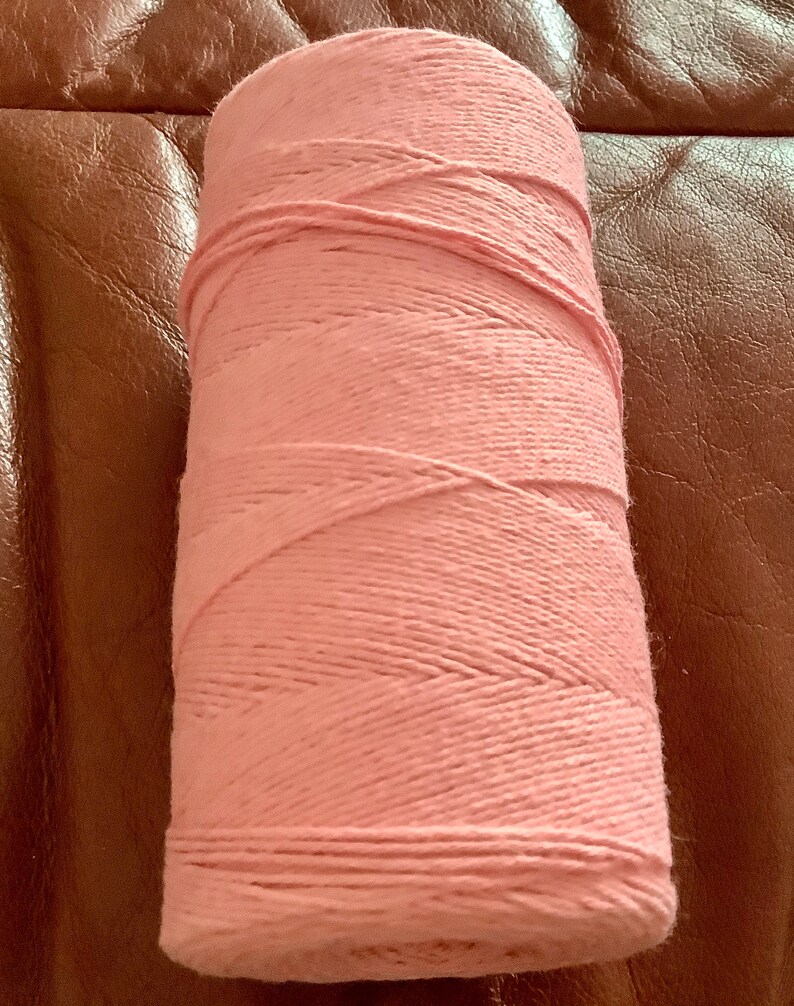 Spool of Pink Cotton Crochet Thread Vintage Medium Pink Etsy