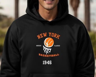 Vintage New York Knicks Hoodie: Retro NBA Basketball Fan Apparel