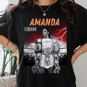 Amanda Serrano Tee, Workout Tee, Boxing Fan Gift, Boxing Lover Shirt, Sports Fan Shirt