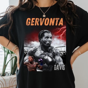 Gervionta Davis Graphic Boxing T-Shirt - Unisex Heavy Cotton Tee, Boxing Fan Apparel, Sporty Shirt, Boxing Lover Gift, Athletic Tee, Fighter