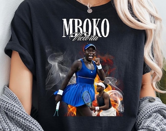 Camiseta de tenis gráfica Victoria Mboko: Camiseta deportiva unisex