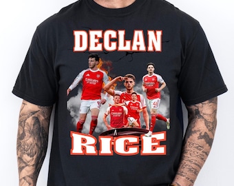 Declan Rice Football Graphic T-shirt | Soccer Player Tee