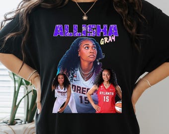 Allisha Gray Atlanta Dreams Basketball Tee | WNBA Player Graphic Shirt