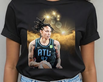 Brittney Griner T-shirt met print: WNBA-basketbalshirt, uniseks softstyle