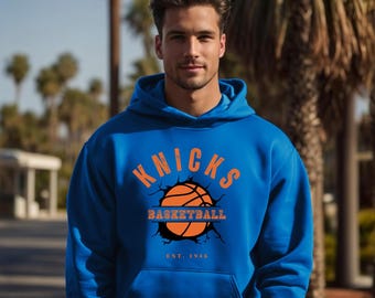 Vintage New York Knicks Hoodie: Retro NBA Basketball Fan Apparel