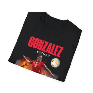 Camiseta gráfica de jugadora de fútbol Esther González / Gotham FC imagen 4