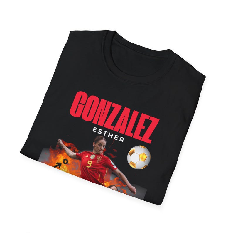 Camiseta gráfica de jugadora de fútbol Esther González / Gotham FC imagen 4
