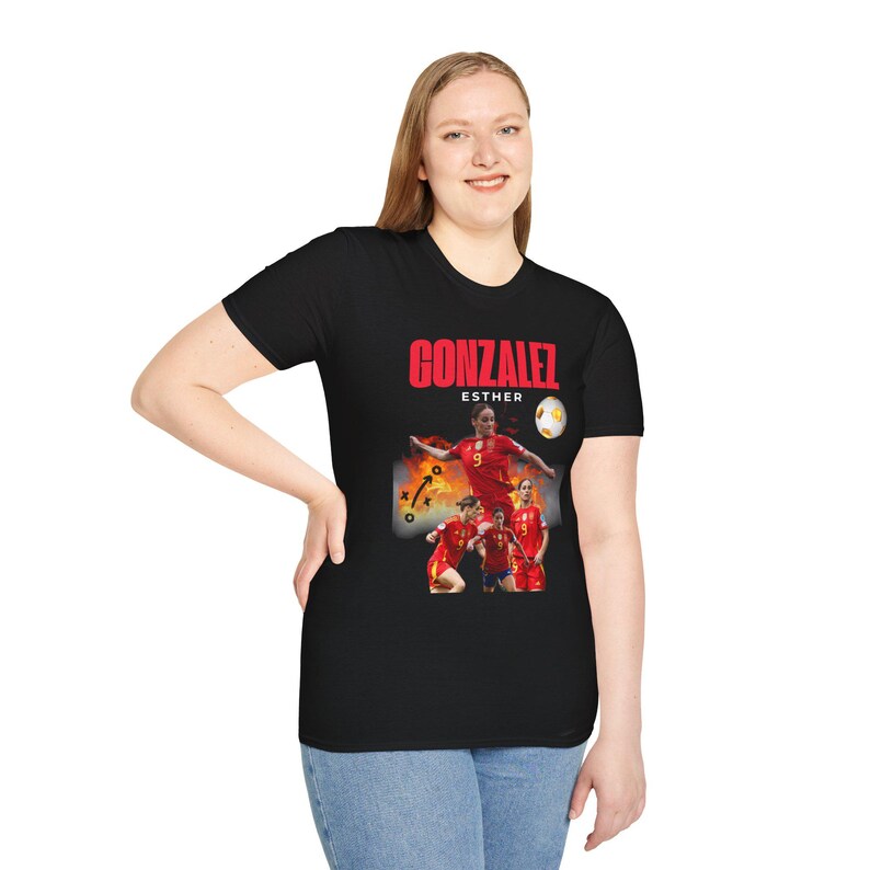 Camiseta gráfica de jugadora de fútbol Esther González / Gotham FC imagen 5