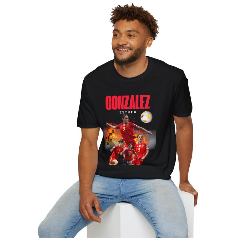 Camiseta gráfica de jugadora de fútbol Esther González / Gotham FC imagen 3
