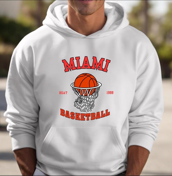 Vintage Miami Heat Hoodie: Retro NBA Basketball Fan Apparel