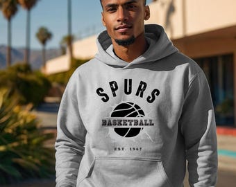 San Antonio Spurs Vintage Hoody: Retro Basketball Pullover
