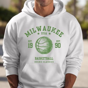 Vintage Milwaukee Bucks Hoodie: Retro NBA Basketball Fan Apparel