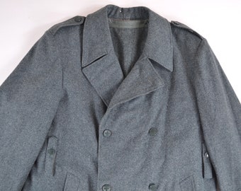 Swiss Army Military Vintage 60s 70s Double Breasted Wool