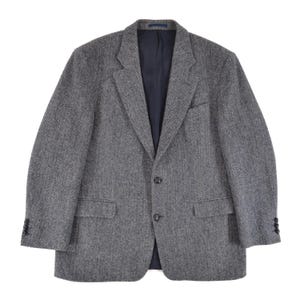 Veste Harris Tweed Adulte 38R Gris Campagne Chasse Extérieur Tissage
