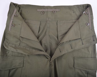 パンツ 70s Belgium military cargo pants Seyntex Vintage 1977 Belgium Army Military Cargo Combat M-64