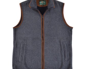 Alan Paine Country Collection Blågrå Fleeceväst Herr L